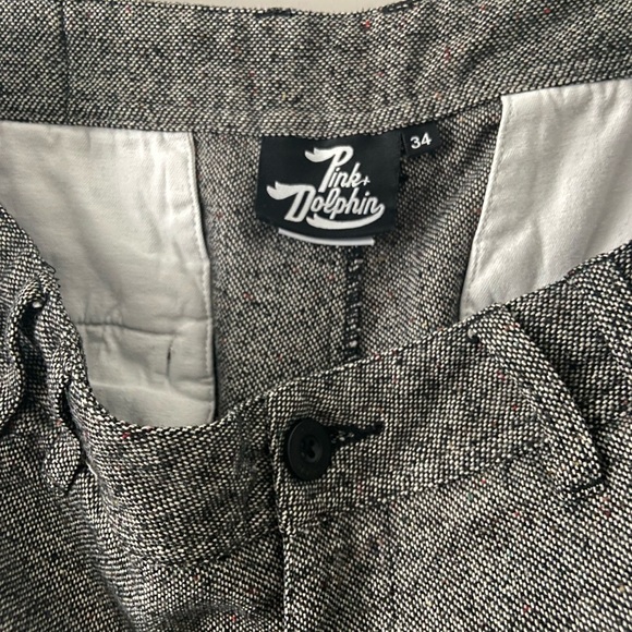 PINK DOLPHIN PANTS GRAY SIZE 34 - Picture 4 of 9